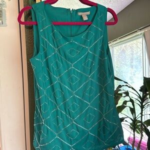 Banana Republic top​ size 10 teal (RP17)